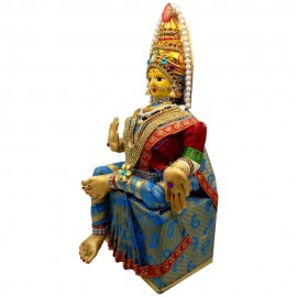 Varalakshmidevi Idol Set (Blue Colour)